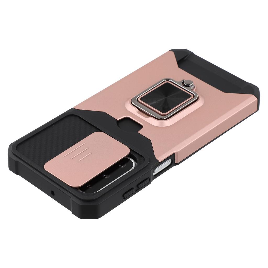 For Samsung Galaxy A17 5G/A17 4G/A26 5G Case Kickstand Slide Lens Lid PC + TPU Phone Cover with Card Slot