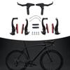 Set, Not Easy To Deform Install Durable Aluminum Alloy Portable Bike Brakes for Cycling