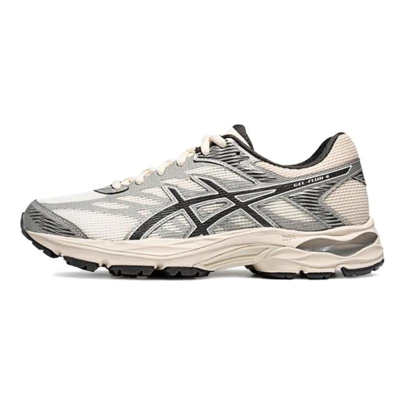 Asics Gel-Flux 4 Pohodlné Všestranné Odolné Prodyšné Běžecké Boty s Nízkým Svrškem Dámské tenisky Béžová Stříbrná Šedá 1012B730-020