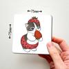 Hand Drawn Cute Cat Magnetic Refrigerator Magnets Soft Magnetic Decorative Stickers, Personalized Kitchen Refrigerator Magnets