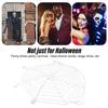 ZK20 3.6m Spider Web Halloween Decorations White Round Net Spooky Cobwebs for Outdoor Indoor Party Yard