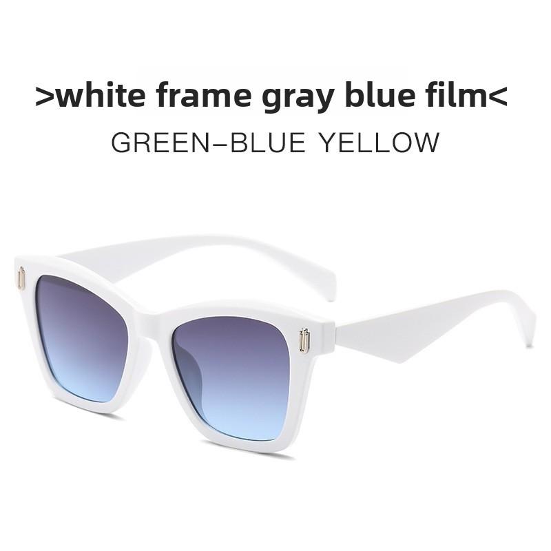 Cat Eye Sunglasses Oversized Black Frame With Gradient Gray Lenses For Stylish Outings