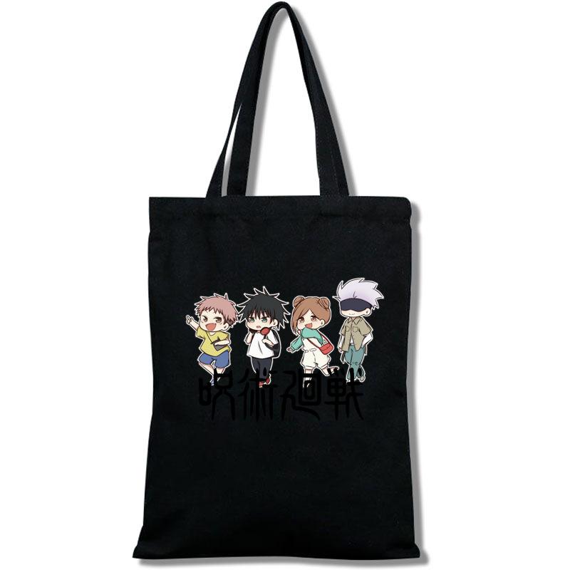 Jujutsu Kaisen Tote Bag Fashion Shopping Bag Portable Women'S Shoulder Bag