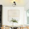 Plafonnier - NETTLIFE - E14 - Spot orientable 350° - Métal noir - 1 ampoule (non fournie)