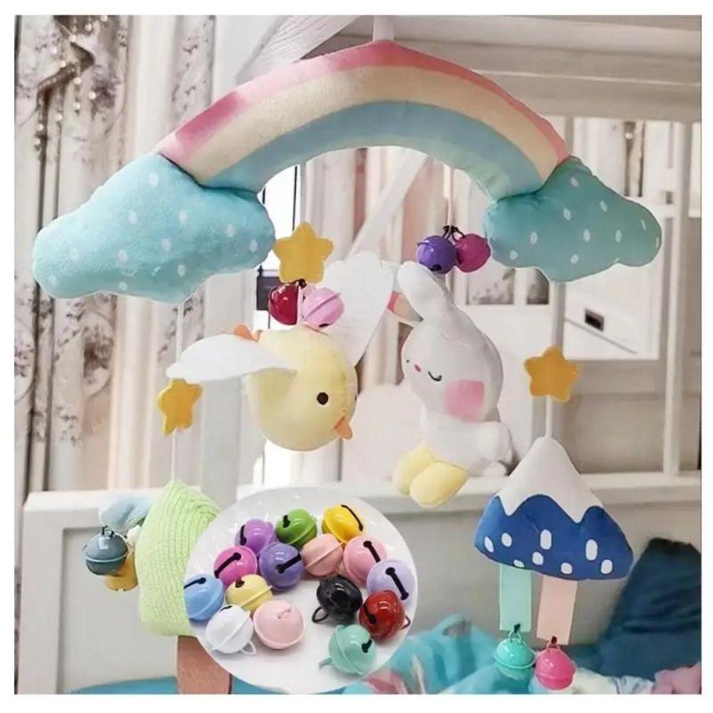 4Pcs Candy Colors Pet Colorful Bell Accessory DIY Keychain Pendants Accessories Metal Bells  Pet
