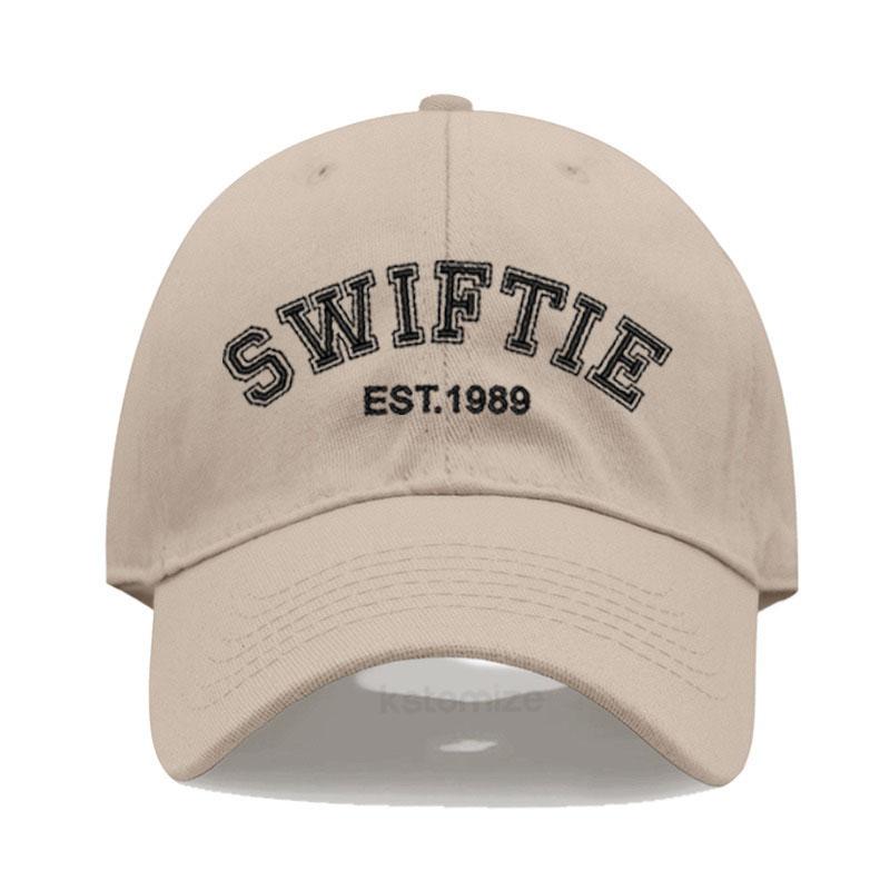 SWIFTIE 1989 Stickerei Baseballkappe für Männer Frauen Unisex Gewaschene Baumwolle Dad Hat Sonnenhut Geschenk Fans Outdoor-Sport Dropshipping