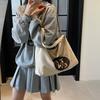 Bag women's large-capacity 2025 new spring niche design single shoulder foreign style student class commuting tote bag