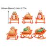 Capybara Figure Ornament Simulation Capybara Model Rocking Chair Capybara Ornaments Cartoon Rocking Chair Decoration Home Art