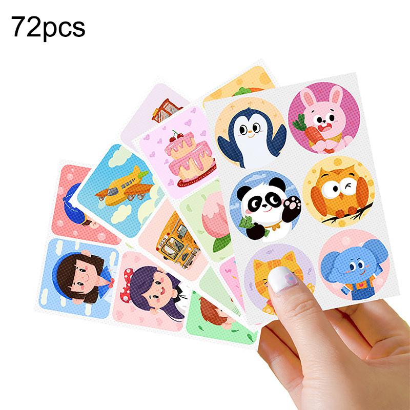 36/60Pcs Mosquito Repellent Stickers Cartoon Natural Mosquito Patches Non-Toxic