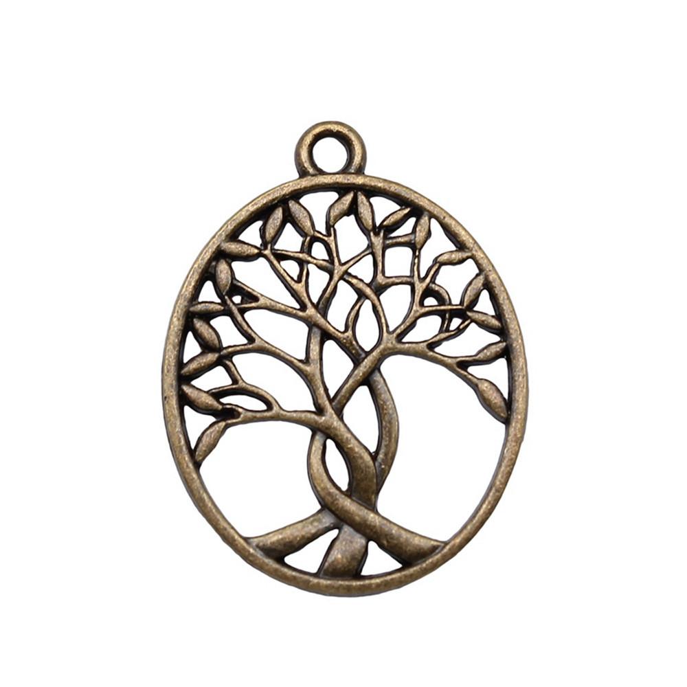 Tree Of Life Charms Antique Round Pendants For Spiritual DIY Jewelry