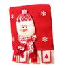 Chair Covers Dining Room Chair Back Cover Slipcover Santa Snowman Elk Pattern for Christmas Holiday Festival Decoration