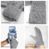 Knitted Gloves for Winter Outdoor Cycling for Cold Protection for Women's Office Touch Screen Gloves Thickened and Lengthened Warm Gloves