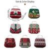 5Pcs Multipurpose Christmas Tin Case Versatile Christmas Tin Storage Box with Handle for Home Office School Use