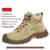HUIZUMEI Men's Steel Toe Safety Work Boots