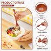 10Pcs Wooden Spoon Kitchen Cooking Utensil Tool Soup Teaspoon Catering Kids Spoon Round Soup Spoon kitchenware for Rice Soup