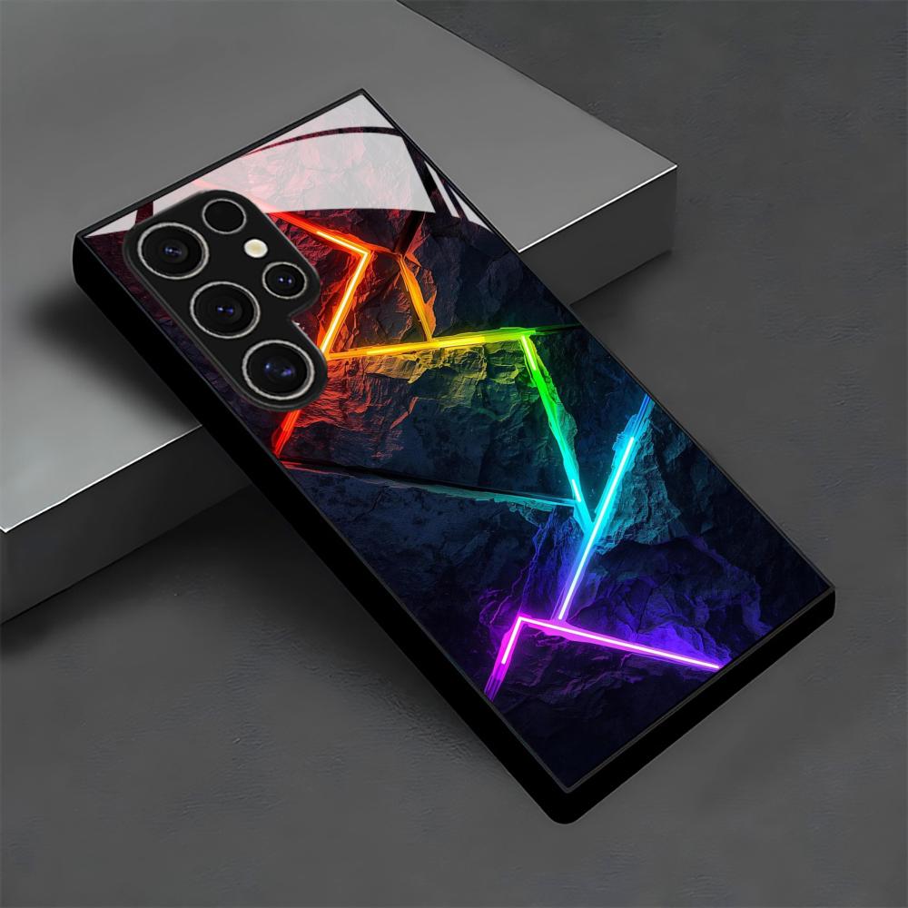 Cool glass Phone Case For Samsung Galaxy S26 S25 S24 S22 S23 Ultra S21 S20 Plus 5G Non-Slip Full Cover