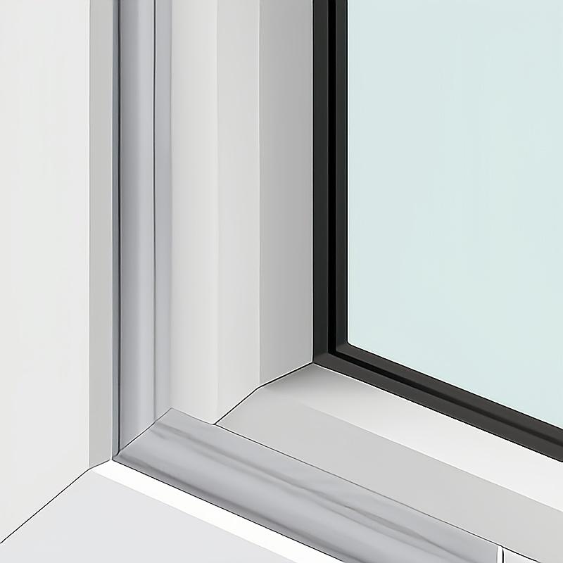 Self-Adhesive Window & Door Weatherproof Seal Strip - Windproof, Dustproof, Rainproof, Noise Reducing Durable Plastic Door & Window Insulation Tape