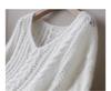 Women's Soft Mohair V-Neck Sweater - French Style, Lightweight Spring Knitwear