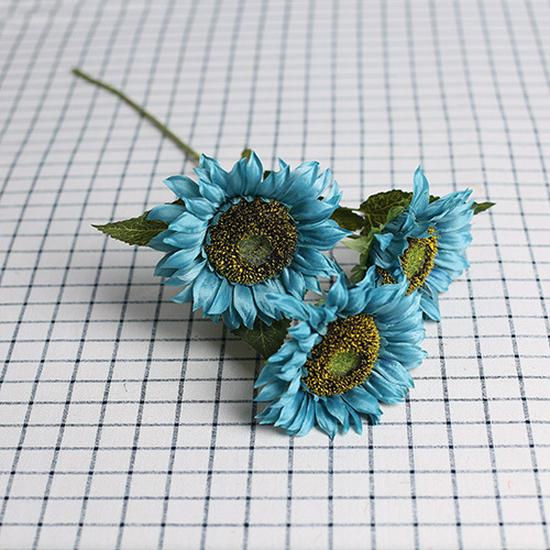 Artificial Sunflower Silk Flower Bouquet for Weddings and Hotel or Office Decor