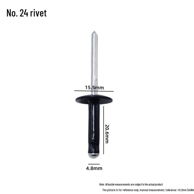 Universal Car Side Window Speaker Rivet - Iron Aluminum Three-Pronged Pull-Through Flowering Design