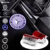 2PCS HD Car Door Welcome Light Car Badge Projector Lamp Accessories For Mercedes Benz A/B/C/E/M Class GL GLE GLC GLA GLS C-coupe