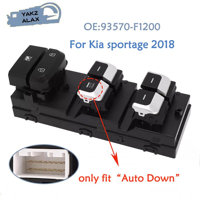 93570-F1200 for Kia Sportage 2018 Front Left Electric Power Window Control Switch Glass Lifter Button 93570F1200 Car Accessories