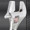 8/10/12 Inches Multifunctional Wrench with Anti Slip Handle High-carbon Steel Large Opening Adjustable Ratchet Wrench Hand Tools