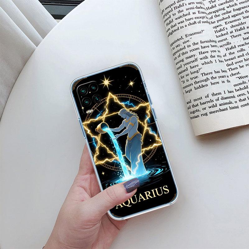 12 Constellation Card Transparent Phone Case for LG K22 K30 K40 K40S K41 K42 K50 K50S K51 K51S K52 K61 K62 K71 K92 Q61