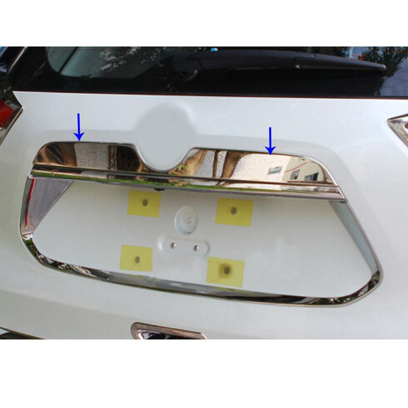 Rear Stick Bumper Stainless Steel License Trim Frame Lamp Trunk For Nissan X-Trail T32/Rogue 2014 2015 2016 2017 2018
