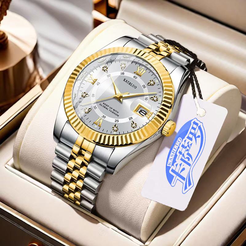 Men's Luminous Quartz Diary Watch: Stylish & High-Value Fashion Accessory