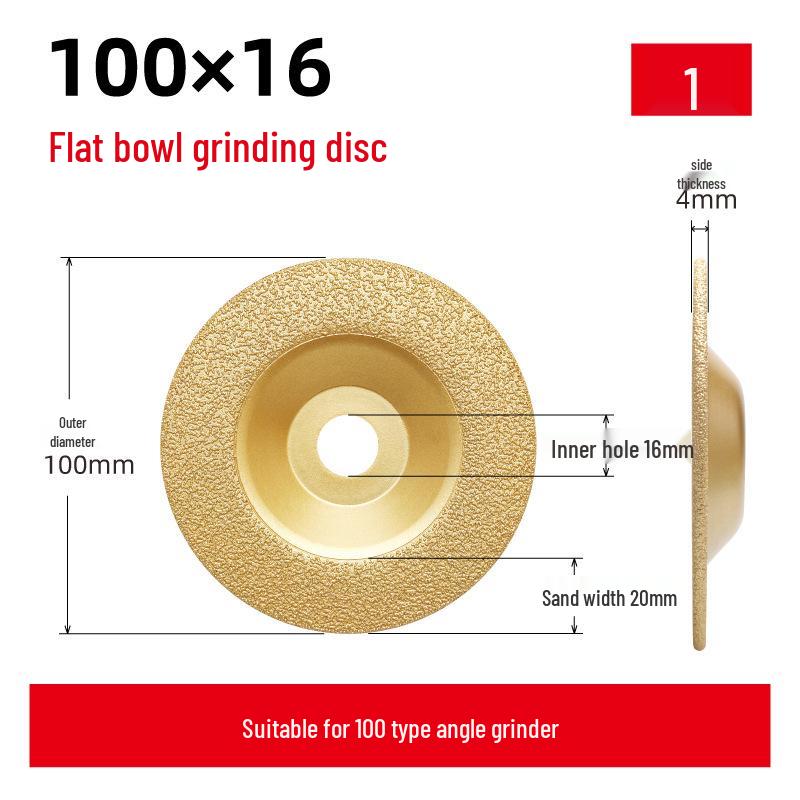 Brazed Cup-Shaped Grinding Disc for Cast Iron - German Brazing Process