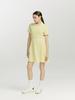 SERGIO TACCHINI W Essential Pique Collared V-Neck Short Sleeve Dress (Yellow)