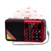 Y-509 רדיו FM דיגיטלי נגן מוסיקה MP3 מיני רמקול נייד עם פנס LED לחוץ