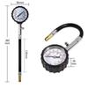 Professionelles 100 PSI Reifendruckmessgerät Hohe Präzision Langer Schlauch Reifendrucktabelle Langer Schlauchmeter Motorrad