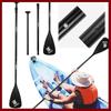 3-Piece Detachable SUP Paddle Adjustable Length One Way Paddle Aluminum Alloy Single Head Paddle for Outdoor Water Sports