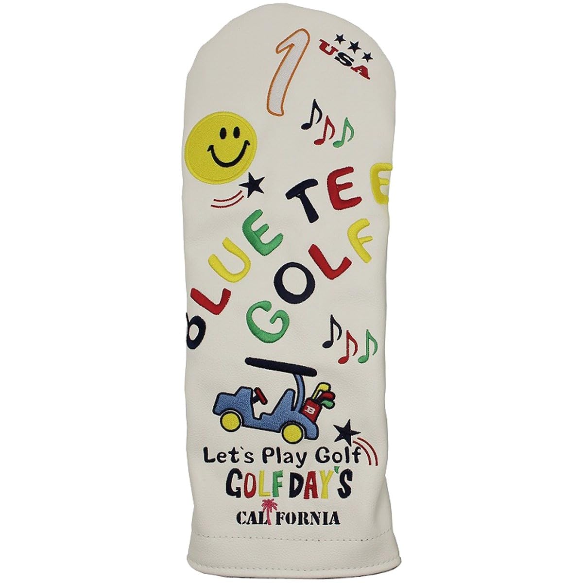 

Smile & Cart Driver Headcover HC-012 White