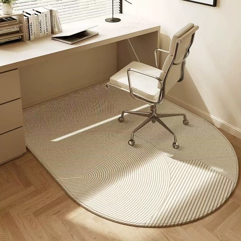 

VIAKMA Light Luxury High-End Study Floor Mat Living Room Washable Desk Computer Swivel Chair Carpet Bedroom Bedside Blanket 60x90cm