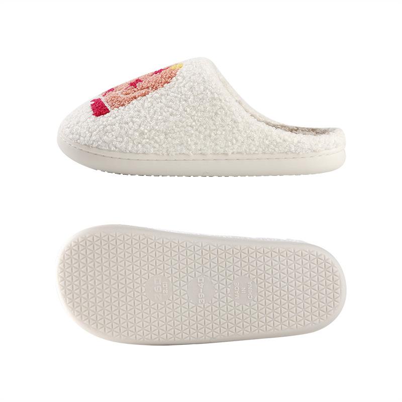 New comfortable home double boots warm winter cotton slippers couple men's and women's platform soft-soled shoes thickened non-slip