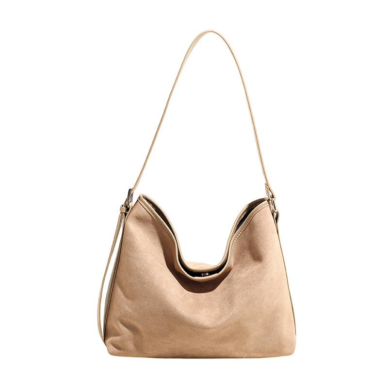 New suede large-capacity messenger women's bag shoulder bag niche retro child and mother bag simple tote bag