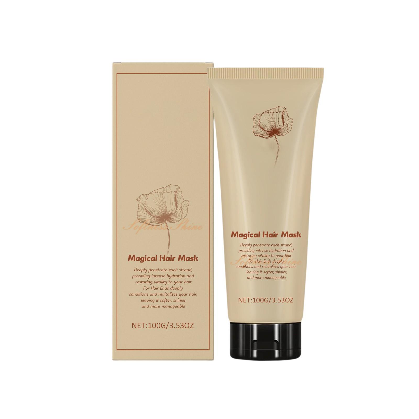 

Крем для разглаживания волос Smooth Hair Smoothing Cream большой емкости 100 г Маска для волос Крем для волос 100 г One Size жёлтый