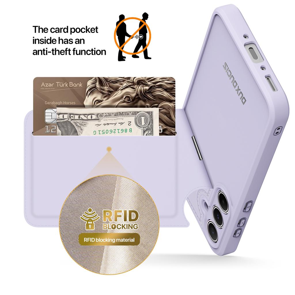 DUX DUCIS Rafi II Series for Samsung Galaxy A35 5G Case RFID Blocking Card Slot PU+TPU Phone Cover