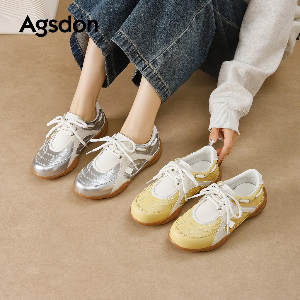 Silberne Dexun Schuhe, neue leichte und bequeme Frühlings-Freizeitschuhe, Plattform-Sportschuhe mit weicher Sohle
