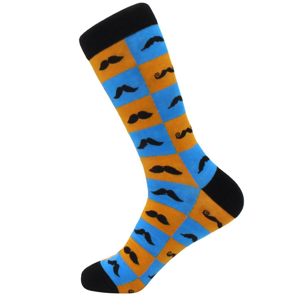 Calcetines de invierno coloridos para hombre algodón peinado suave de llevar cálidos Divertidos Felices hombre mujer calcetines largos Calcetines de hombre vestido de negocios