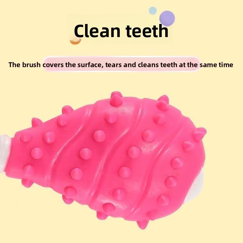 Pet Toys, Medium and Large Solid Rubber Chicken Thigh Grinding Toys, Golden Retriever Corgi Gnawing Teeth Cleaning Dog Products
