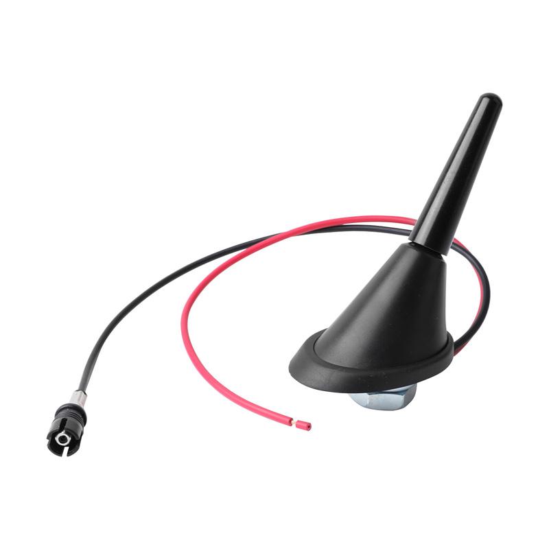Universal 3cm Short Car Roof Antenna Aerial with Base AM/FM Signal Amplifier Booster Adapter Kit for Auto Vehicle SUV Styling