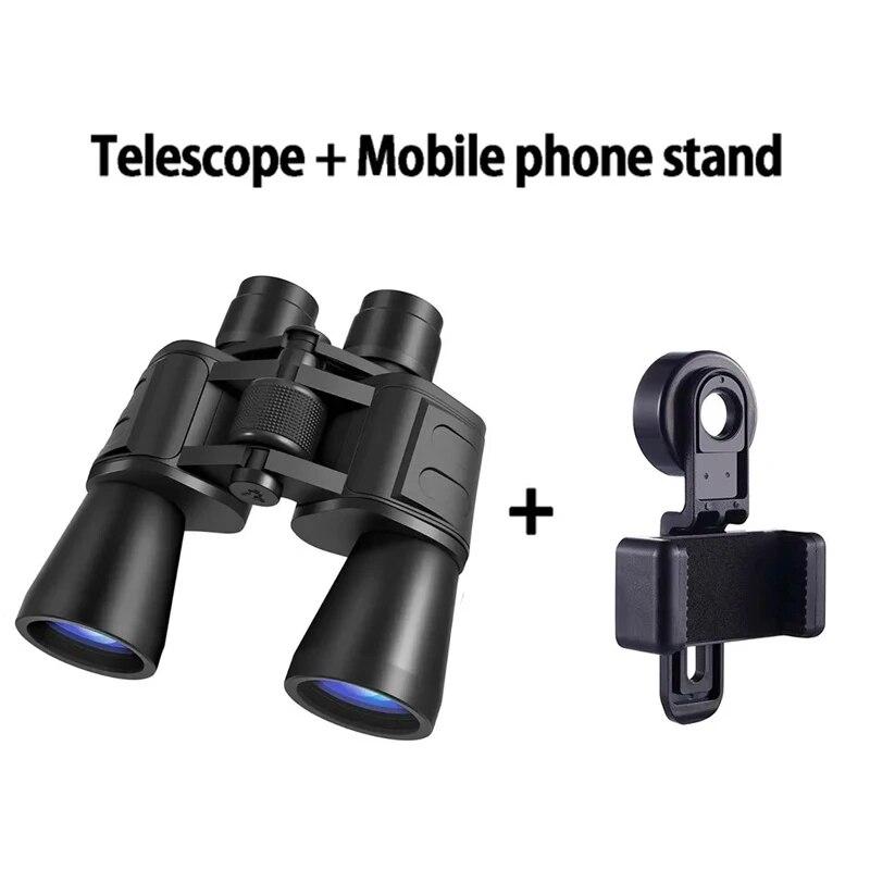 Vojenský 20x50 výkonný dalekohled s dlouhým dosahem Zoom HD BAK4-Prism Profesionální dalekohled s vysokým zvětšením pro loveckou turistiku