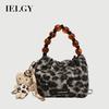 Portable Plush Bucket Casual Chain Crossbody Bag