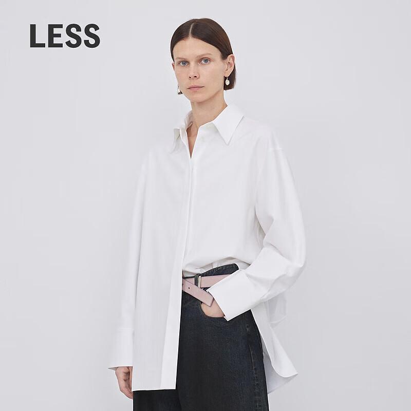 LESS 2023 Autumn Loose Fit Cotton Long Sleeve Shirt S