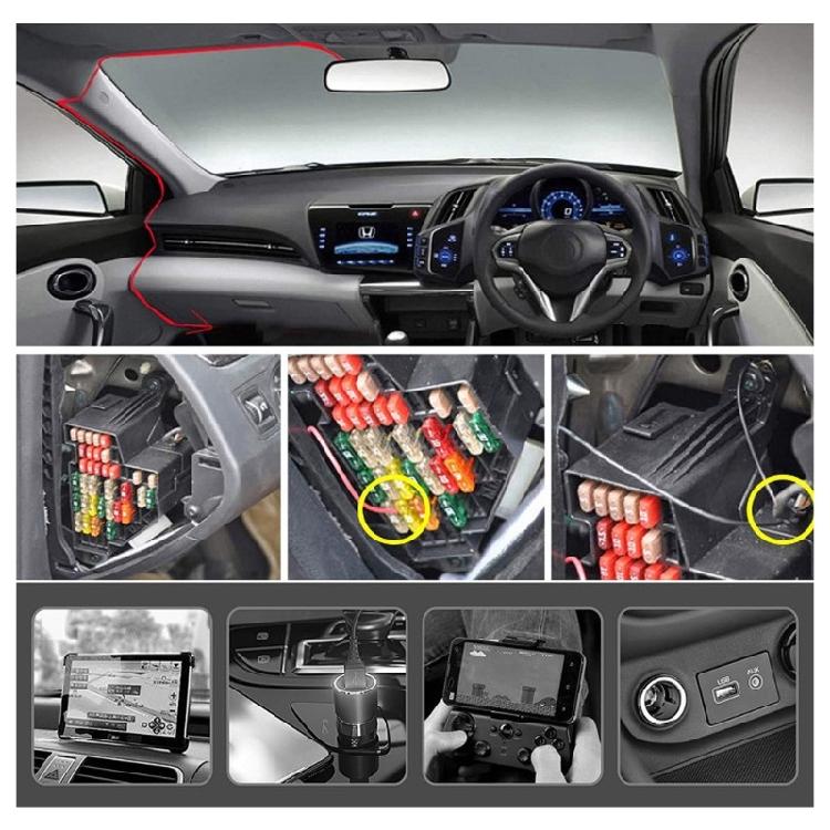 Car Charger for Dash Cams, GPS Mobile Phones with 12V24V To 5V2A Type C Output