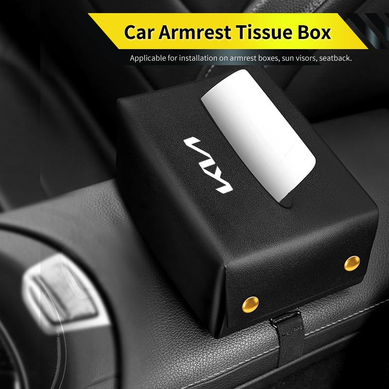 Car Tissue Box Armrest Storage Case Seatback Napkin Holder Interior For KIA Sportage Rio Ceed Niro Soul Stonic Picanto Proceed fxrp50